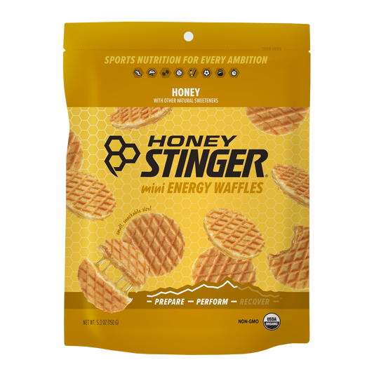 Honey Stinger Mini Waffles, Honey, 150g bag