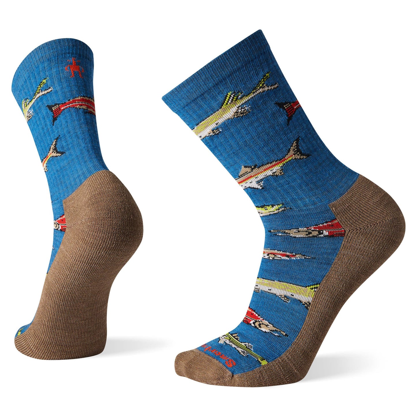 Chaussettes mi-mollet légères à motif de poisson Hike