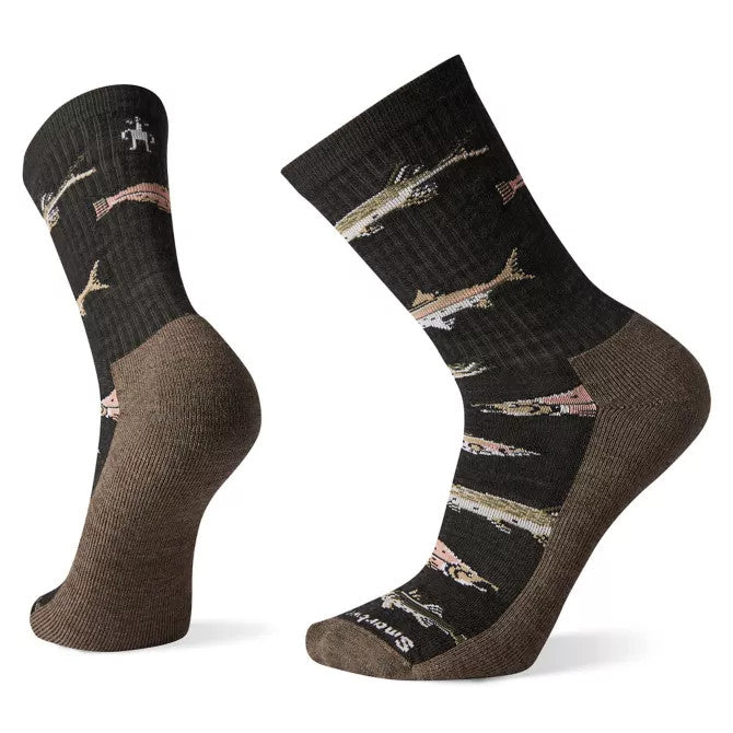 Chaussettes mi-mollet légères à motif de poisson Hike