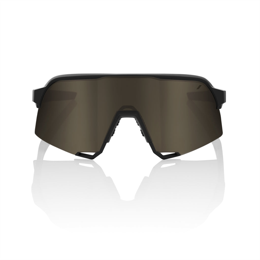 Matte Black Soft Gold Mirror Lens + Clear Lens Included