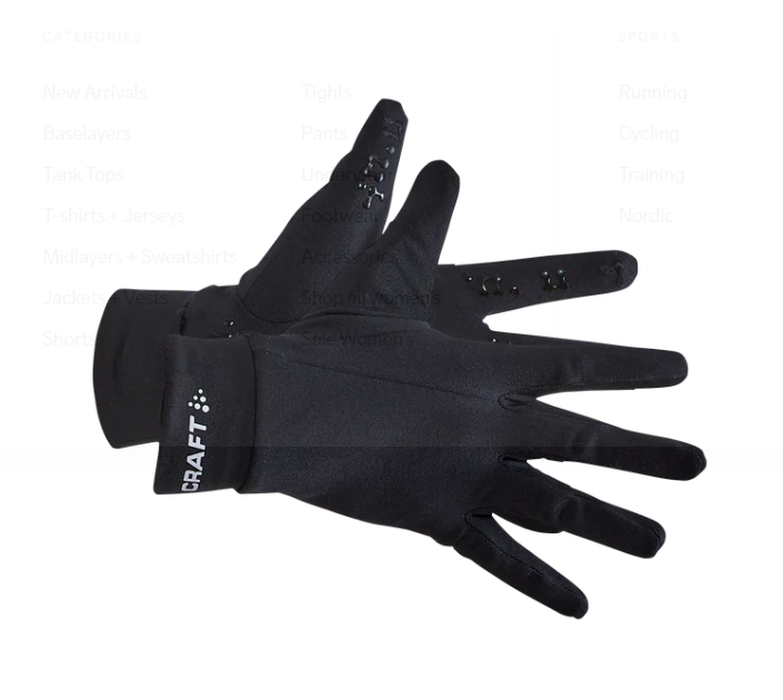 Core Essence Thermal Multi Grip Glove - Black, Full Finger, L