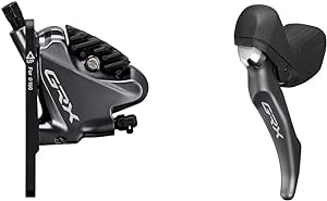 Shimano, GRX ST-RX810-R / BR-RX810-R, Road Hydraulic Disc Brake, Rear, 11 speed, Flat mount, 140 or 160mm (not included), Black, Set