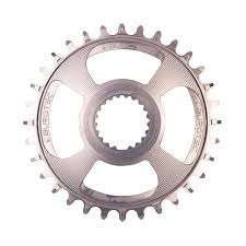 Burgtec ThickThin Chainring, RaceFace Cinch, 28T, Rhodium Silver