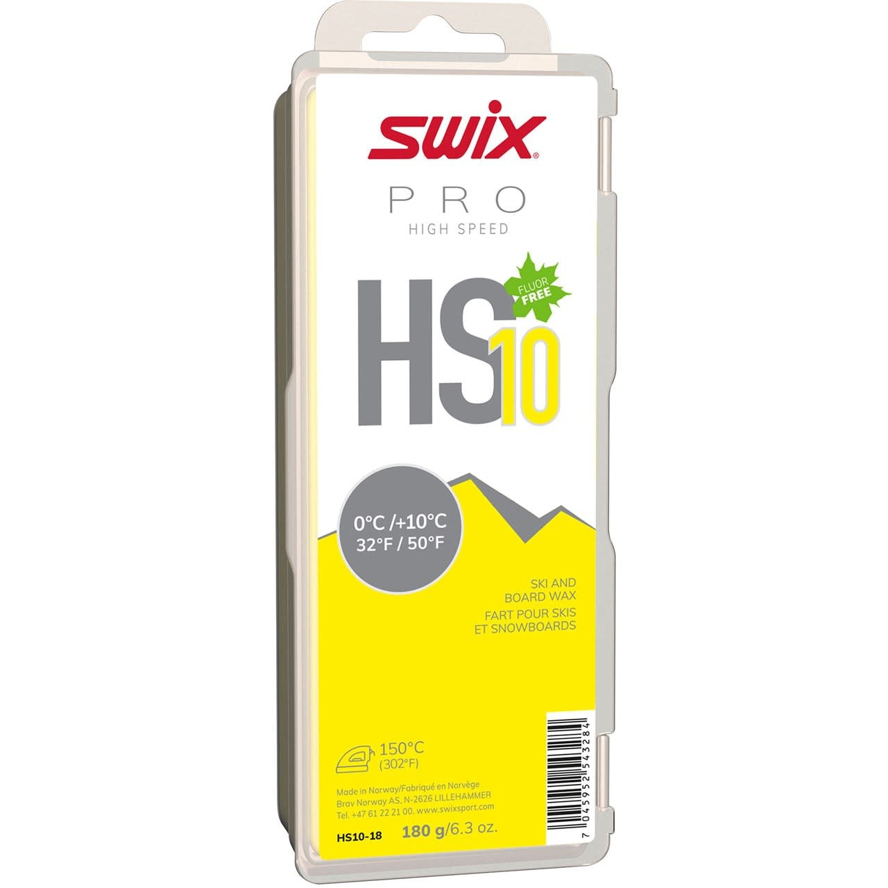 Swix HS10 Yellow, 0ﾡC/+10ﾡC, 180g